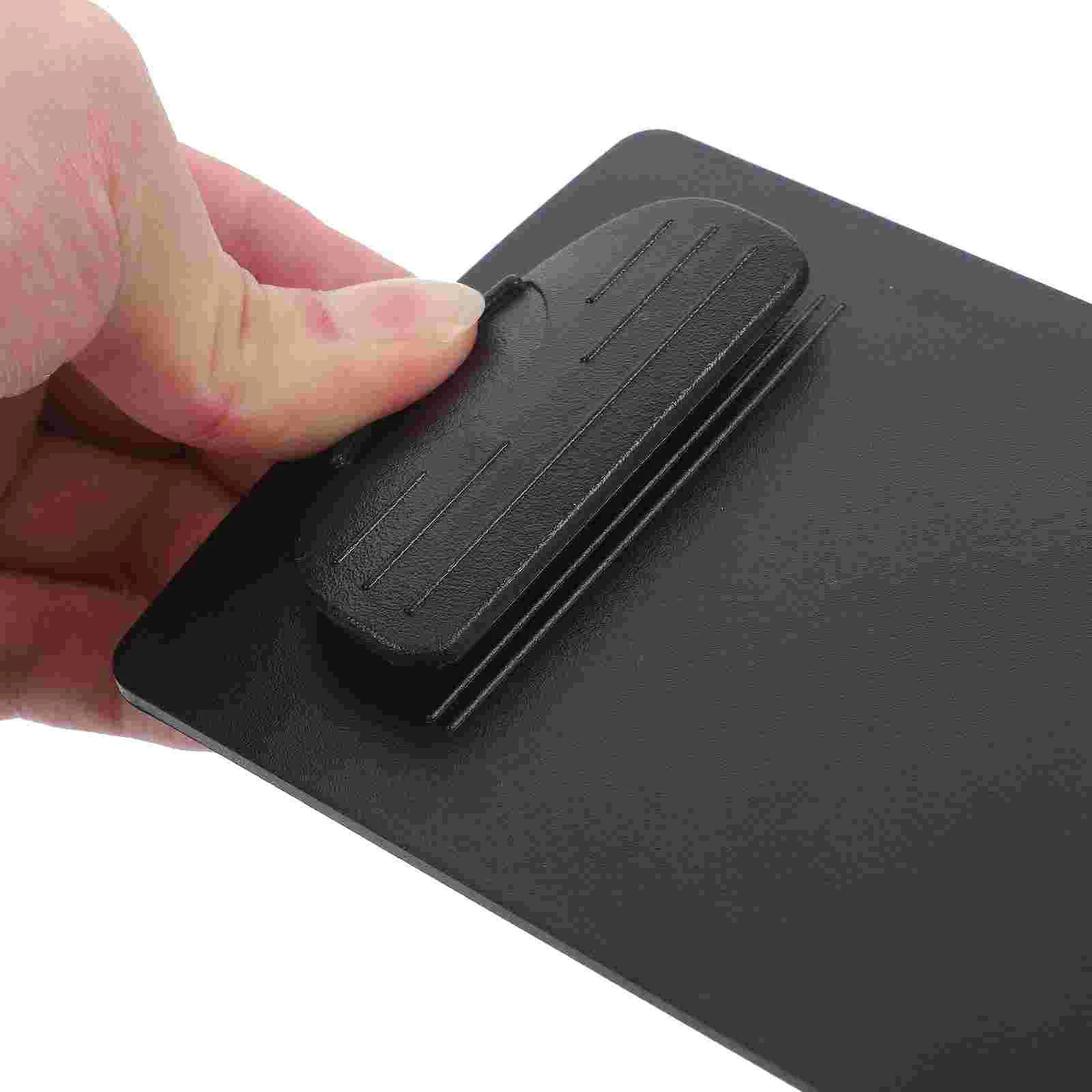 5 Pcs Menu Bill Folder Student Restaurant Clip Boards Abs Resin Low Profile Clipboard Black