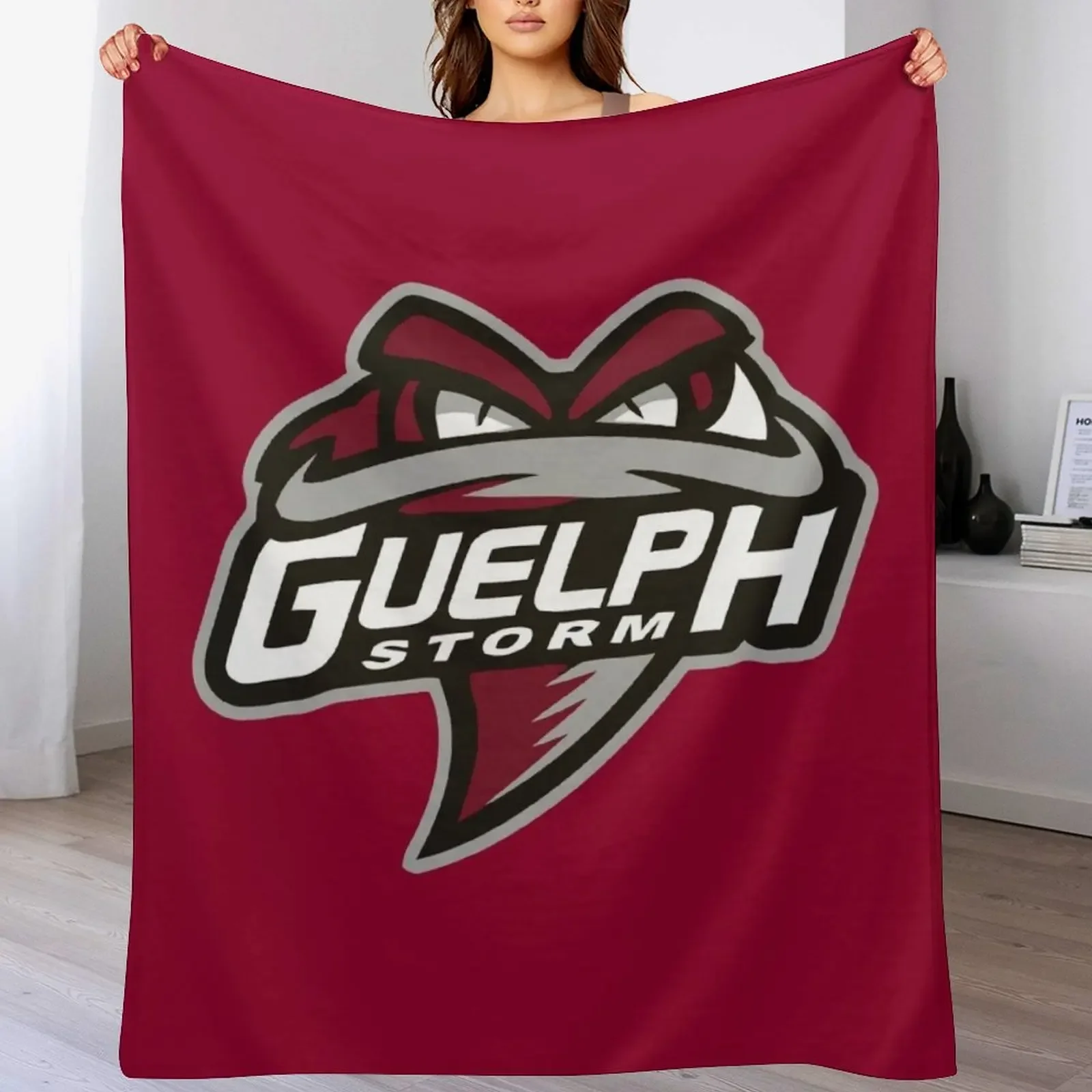 Guelph Storm Guelph Hockey Throw Blanket Ultra Plush Cozy Blanket for Napping Sleeping
