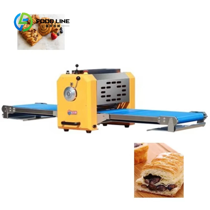 Customized Stainless Steel Automatic Dough Laminating Machine for Puff Pastry and Italian Pastry in Bakeries