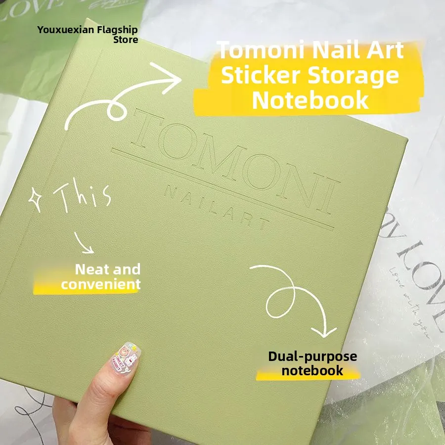 large-capacity-green-storage-album-nail-art-sticker-guide-book-insert-pocket-style-organizer-family-storage-tools-card