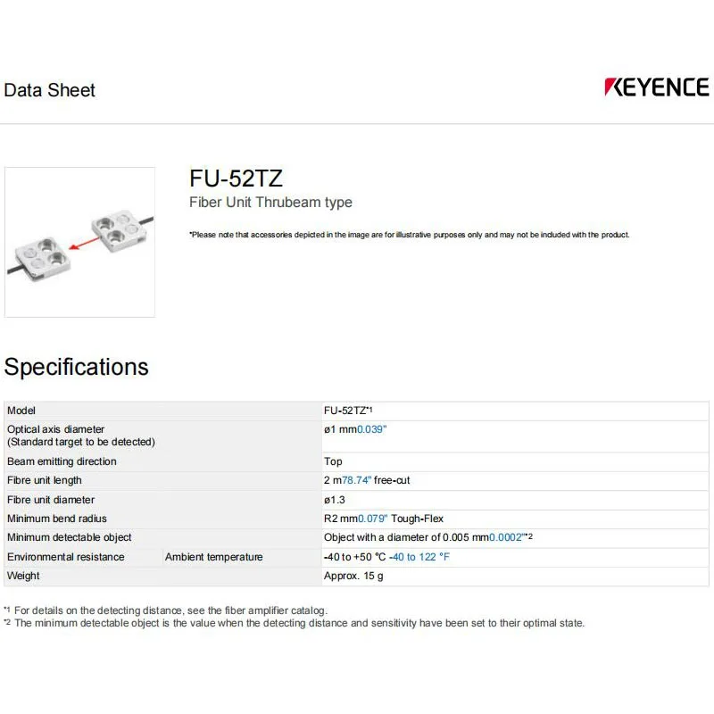 العلامة التجارية الجديدة حقيقية FU-52TZ KEYENCE رقيقة لوحة مسطحة قوس الألياف البصرية الاستشعار #3