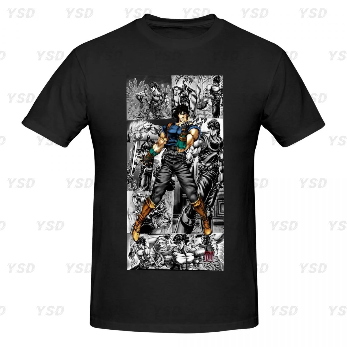 

Jojo Bizarre Adventure Men's tight fitting sports T-shirt,Quick-Drying,Oversized T shirt