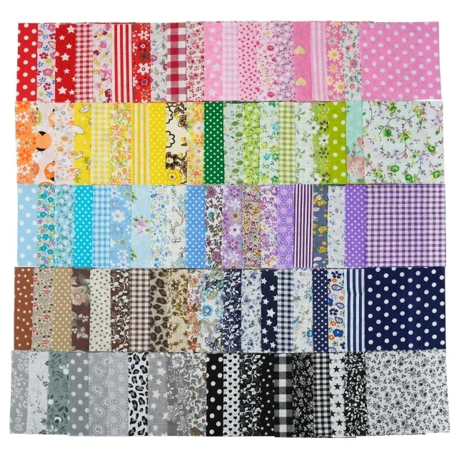 Tela estampada para costura artesanal, 7 piezas, 24x25cm, retales de algodón, accesorios hechos a mano