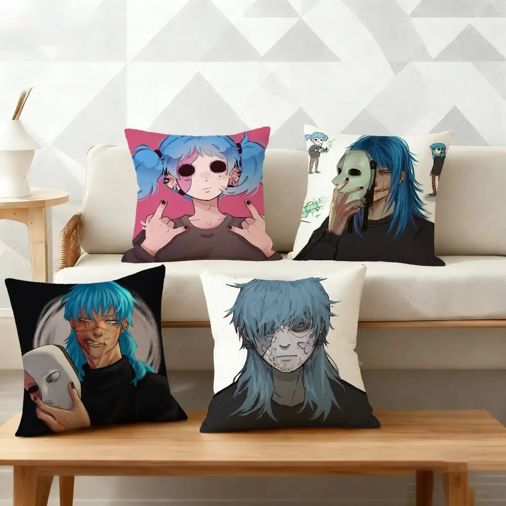 

S-Sally Game F-Face Pillow Case Cushion Cover Throw Pillow Case For Car Sofa