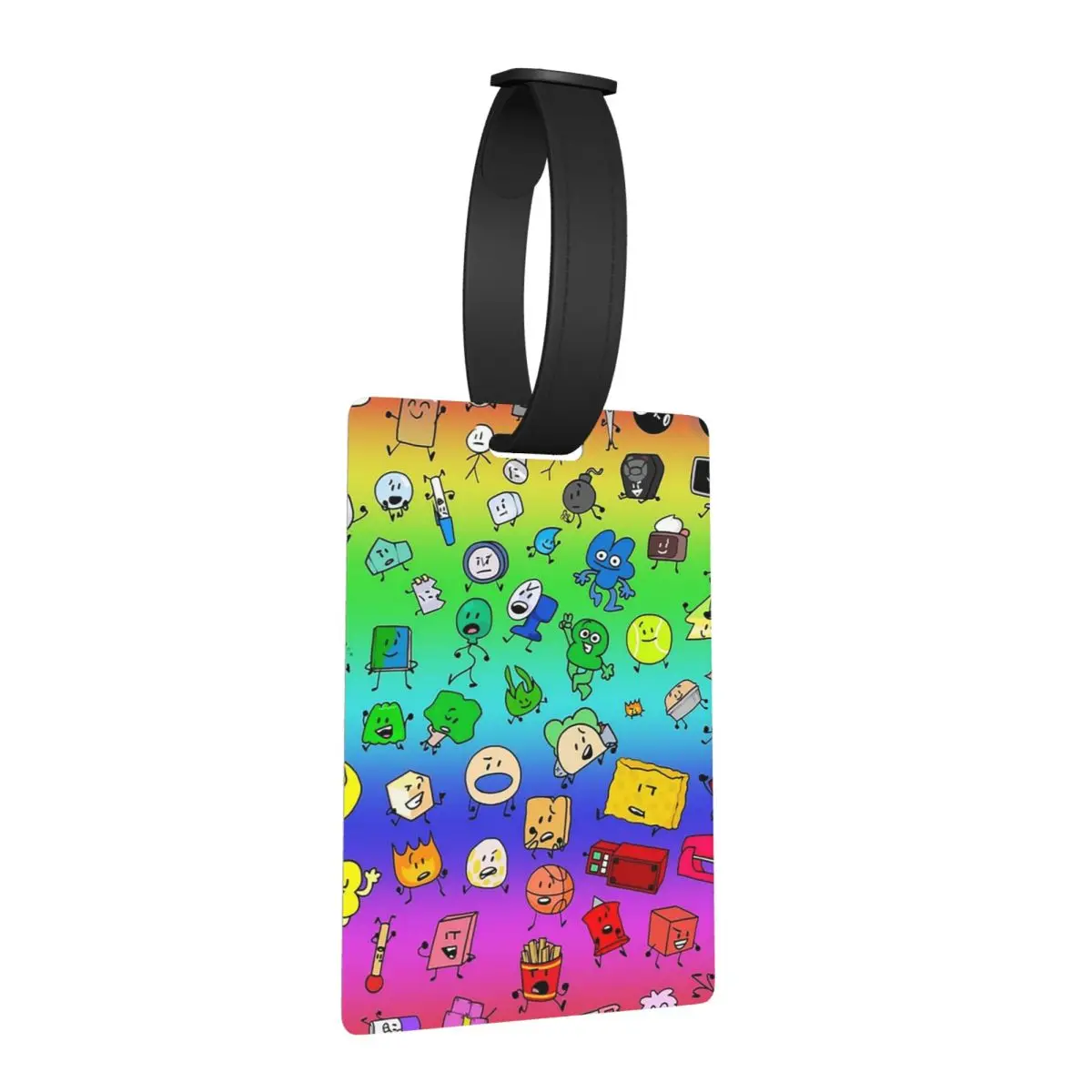 

BFDI Все персонажи (Радуга) Багажные бирки Аксессуары для чемоданов Дорожная мода Багажная бирка Держатель этикетки ID Имя Адрес