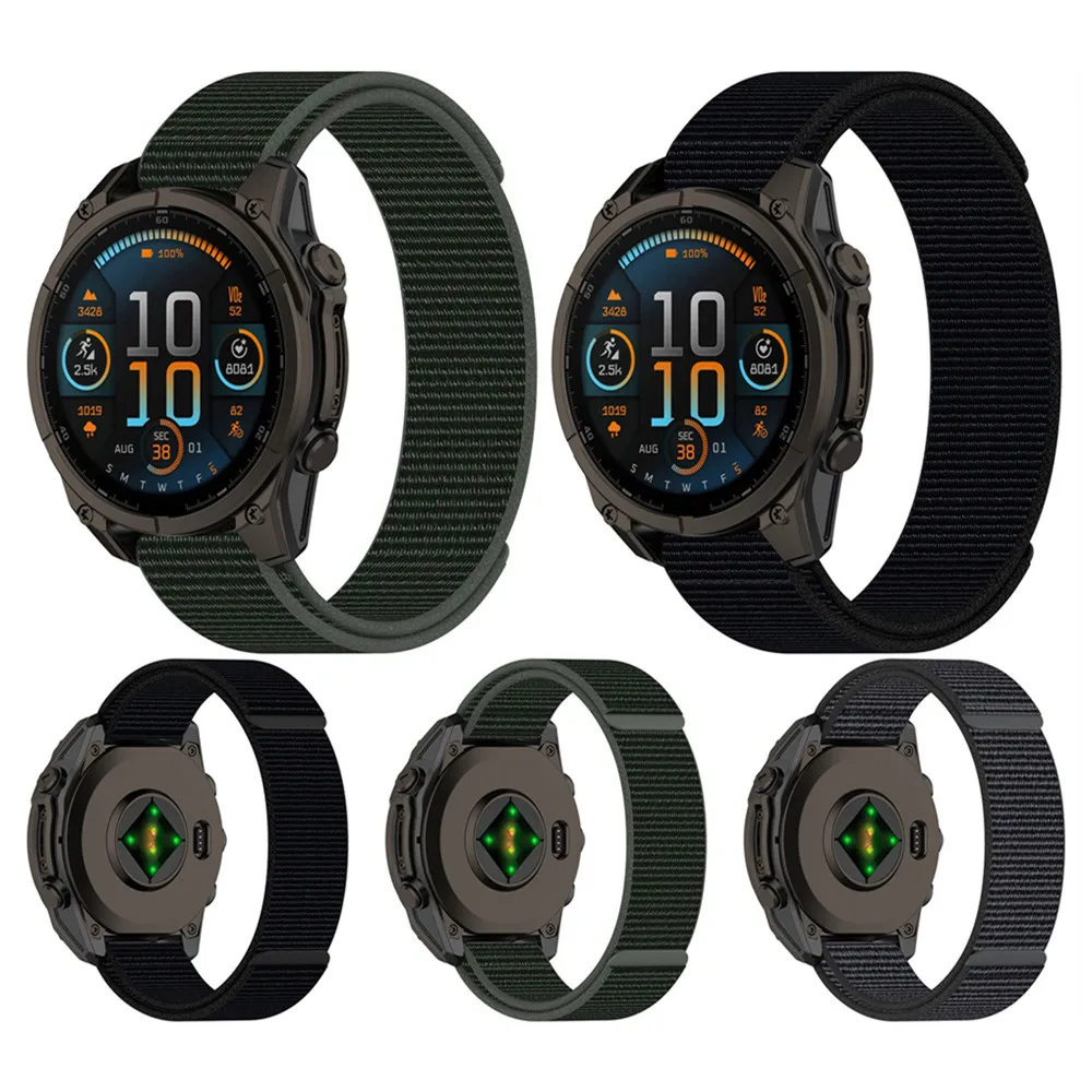 20MM 22MM 26MM Woven canvas strap suitable For Garmin Fenix 8 51mm 47mm 43mm Fenix 5S 6S 7X 7S 7pro watch sports wristband