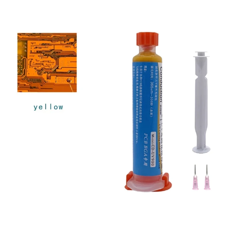 10cc UV PCB BGA Hàn Chống UV Chữa Hàn Đại Cột Buồm Sửa Chữa Sơn Mặt Nạ Hàn Hàn Chống Lại 5 Màu