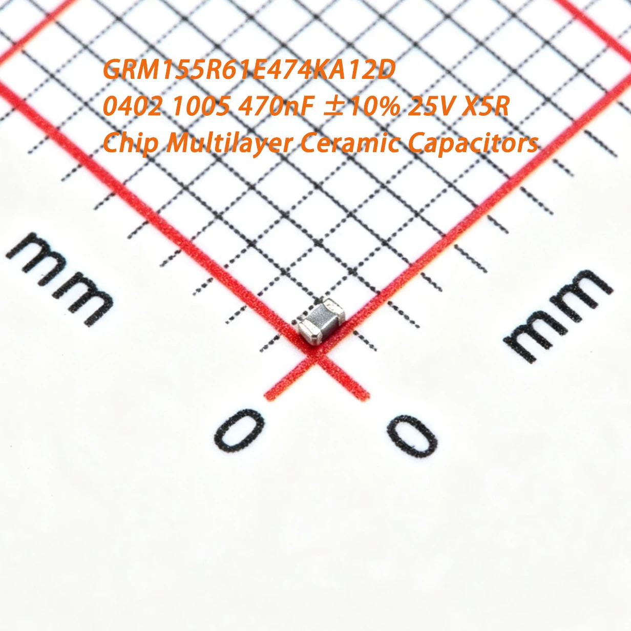 50PCS GRM155R61E474KA12D 0402 1005 470nF ±10% 25V X5R 0.47uF 470000pF NEWOriginal SMD MLCC IC Chip Multilayer Ceramic Capacitors