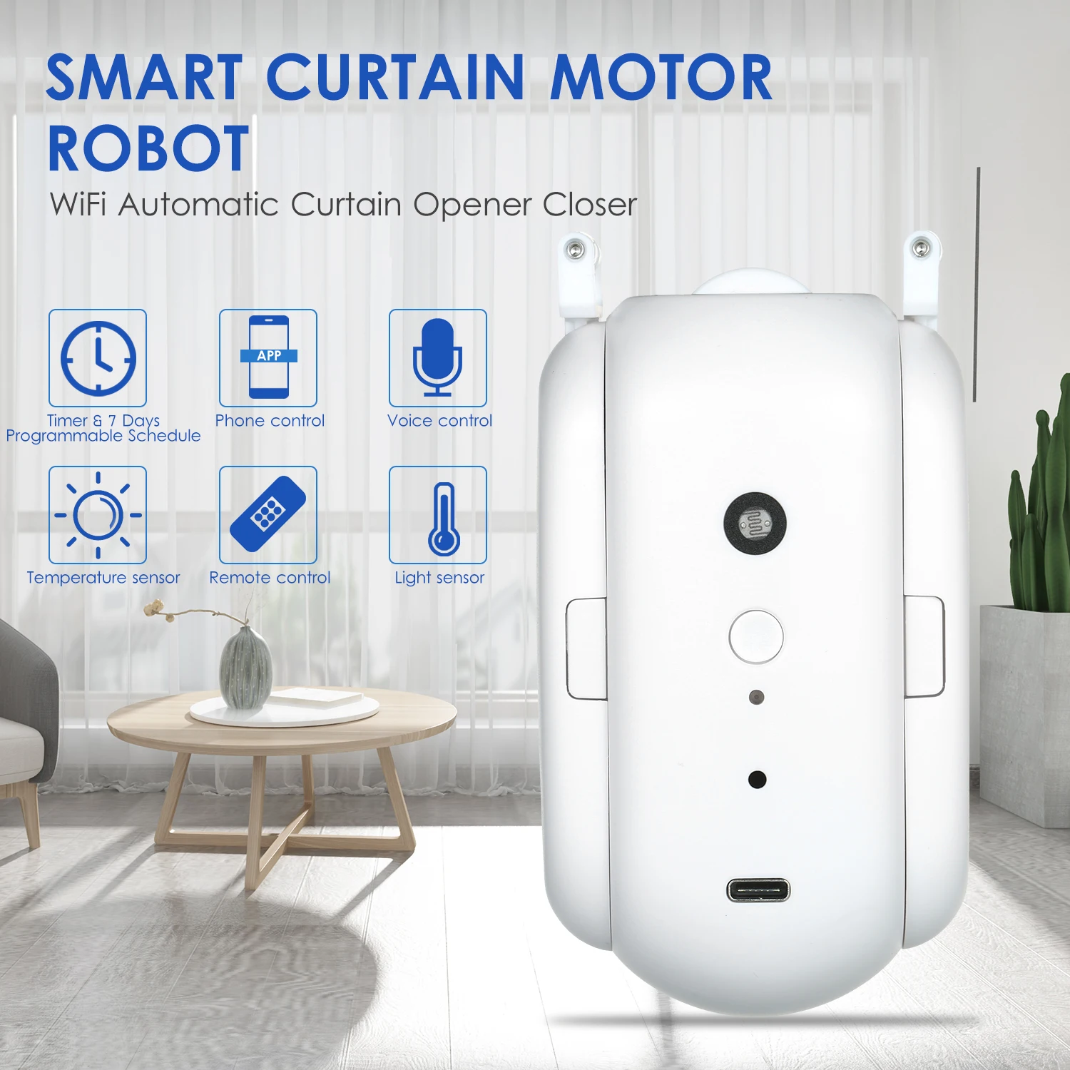 Bluetooth Tuya Smart tende Robot motore apriscatole automatico ricaricabile elettrico Bot telecomando Alexa Google Home