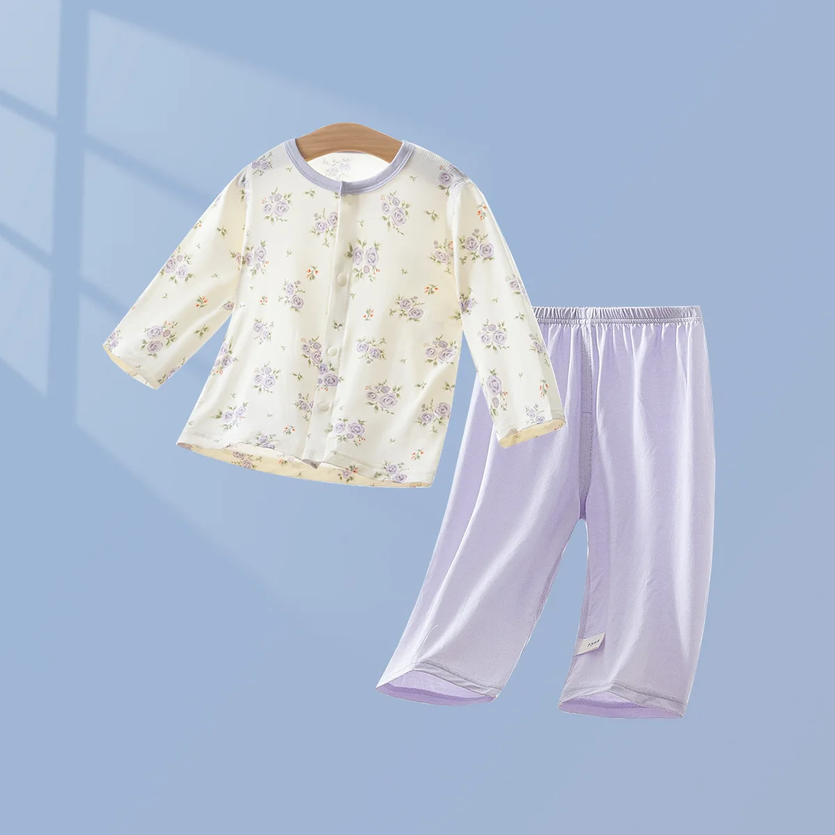 0-24M Baby Pajama Set Cooling Breathable Toddler 2PCS Sleepwear Cute Print Tops Loose Pants Infant Summer Nightwear Suits