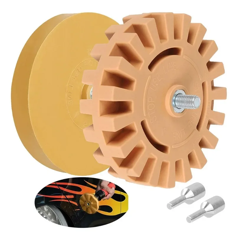 

Автомобильный ластик для удаления клея, резиновое колесо, адаптер для гладкой электрической дрели, инструмент для удаления резиновых виниловых наклеек для ремонта краски