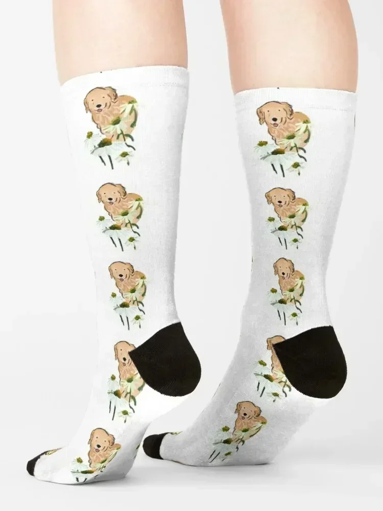 Flower Queso Socks fashionable floral custom sports moving stockings Mens Socks Women's