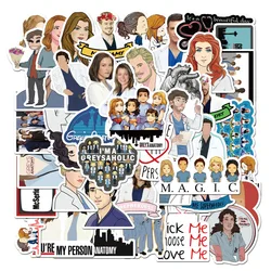 10/30/50PCS Greys Anatomy TV Show Stickers Graffiti Decals DIY Notebook Wall Phone Luggage Car Sticker Kids Toys Gift Wholesale