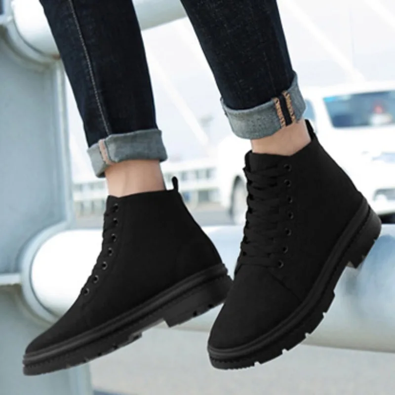 Men Boots Elevator Shoes Hidden Heels Canvas Heightening Shoes For Man Increase Insole 10CM 8CM 6CM Sports Casual Height Shoes