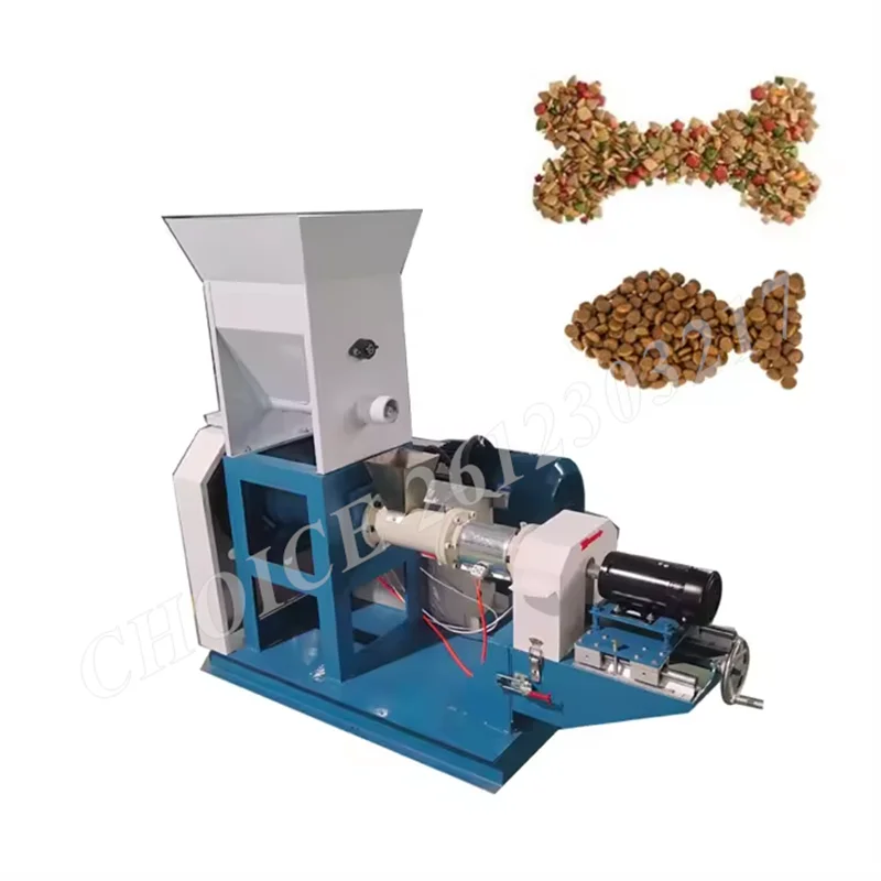 40-1000kg/H Pet Feed Aquatic Extruder Dog Food Cat Food Production Processing Small Fish Feed Extruder Floating Pellet Machine