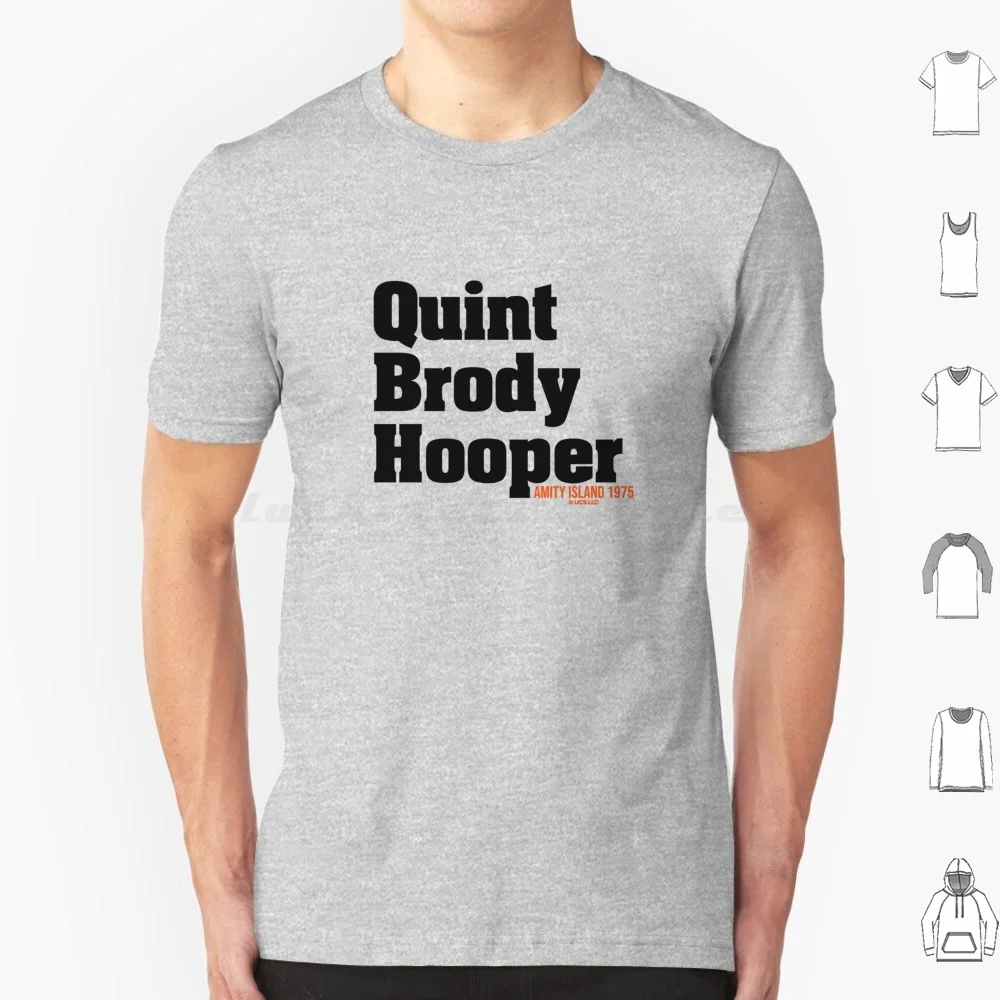 Jaws Movie Quint Brody Hooper. Birthday Party Gifts. Officially Licensed T Shirt Big Size 100% Cotton Jaws Jaws Movie Tv Old