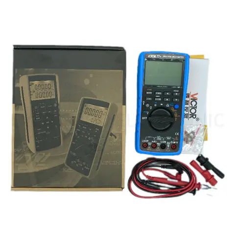 VICTOR 77+ Digital Multimeter 2 In 1 4-20mA Signal Output Multimeter Process Signal Source 0.5% Accuracy 22mA 24V Source