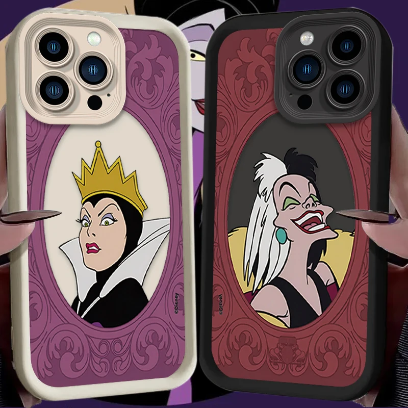 Snow White Queen Silicone Phone Case for iPhone 15 14 13 12 11 Pro Max XS X XR 8 7 6S 6 Plus SE 2020 Soft Matte Shockproof Cover