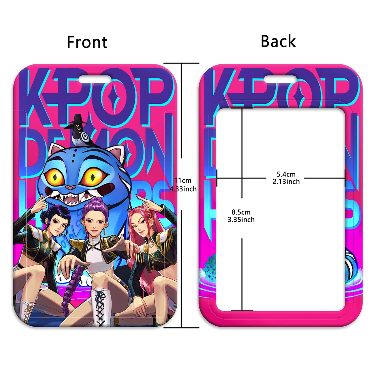 أنيمي Kpop الفتيات سلسلة مفاتيح قصيرة ID غطاء بطاقة الائتمان تمرير الهاتف المحمول سحر الرقبة الأشرطة شارة حامل مفتاح حامل الملحقات