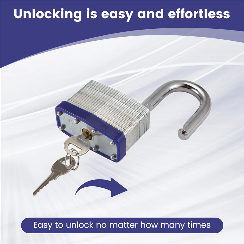 

A39I-5PCS Outdoor Padlock, Door Lock, Dormitory Lock, Cabinet Lock, Anti-Theft, Dust-Proof, Rust-Proof, Thickened Padlock
