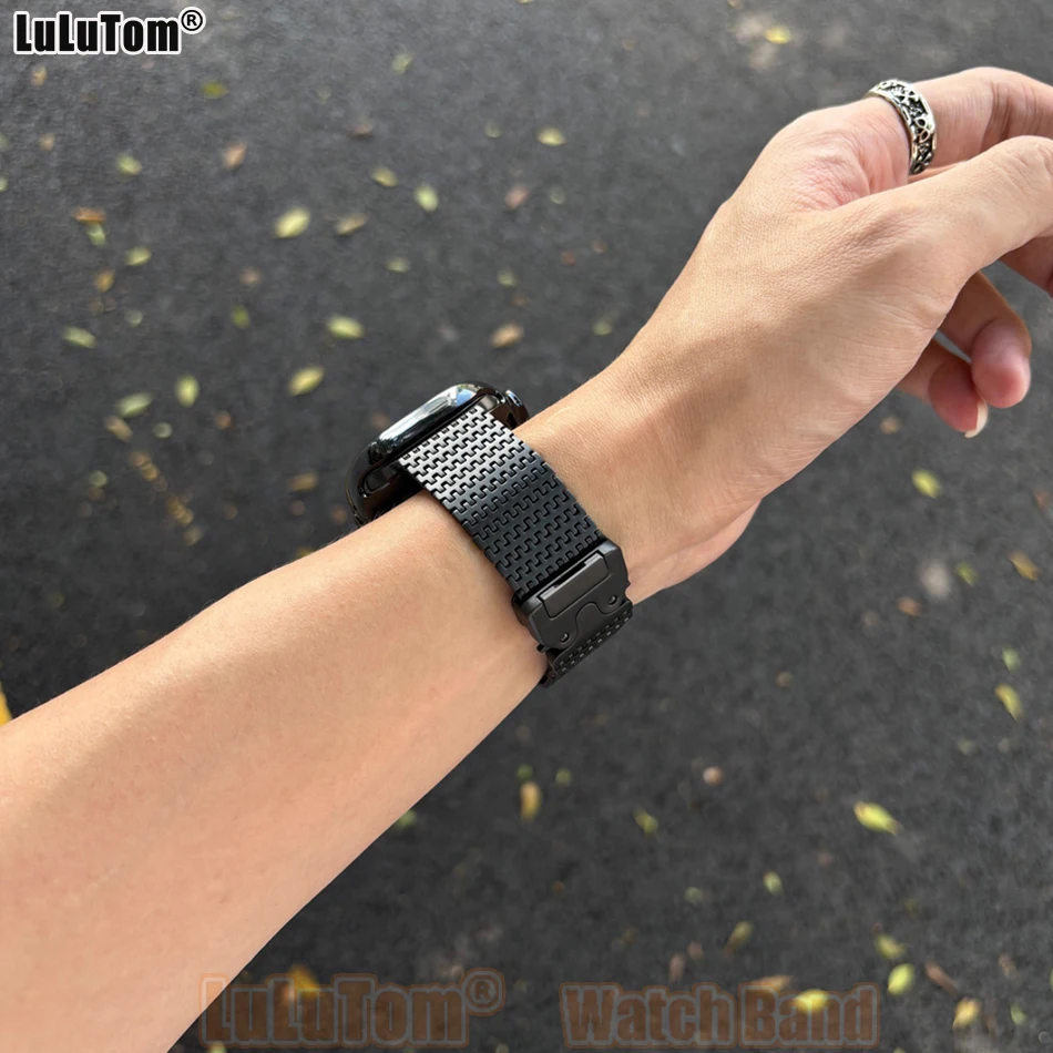 Mechanical-style Stainless Steel Strap for Apple Iwatch Series 11 10 9 8 7 6 5 4 3 SE Ultra Watch Band 38 40 41 42 44 45 46 49mm