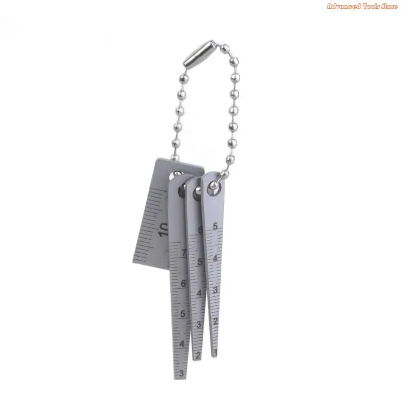 

4Pieces Steel Measurement Set Tapered Gauge for Architects and DIY Enthusiasts W91B