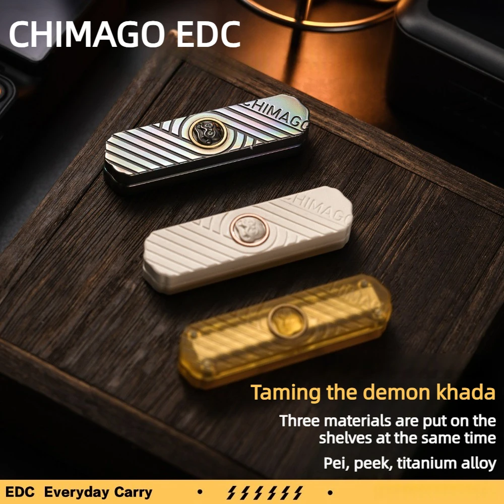 

(Pre-order) CHIMAGO EDC Demon-Slaying Hada Multi-Material Dense Track Mechanical Fingertip Push Card Decompression Toy