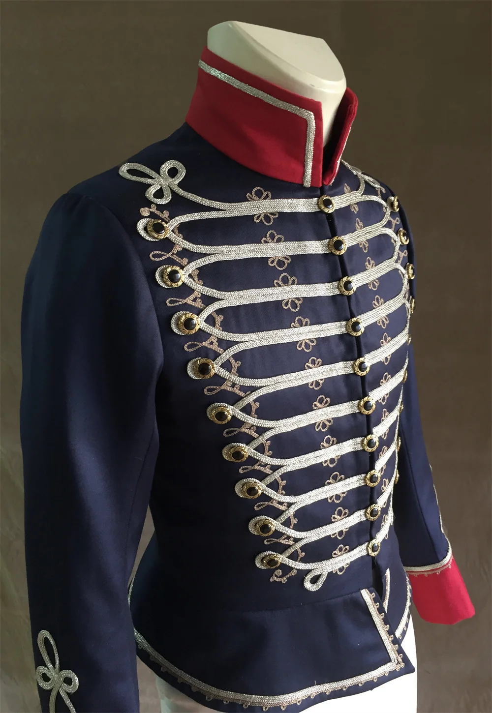 1800s Victorian Men Hussar Uniform Jacket Punk Royal Civil War Hussar Officers Cosplay Colonial Military Uniform Jacket Pants