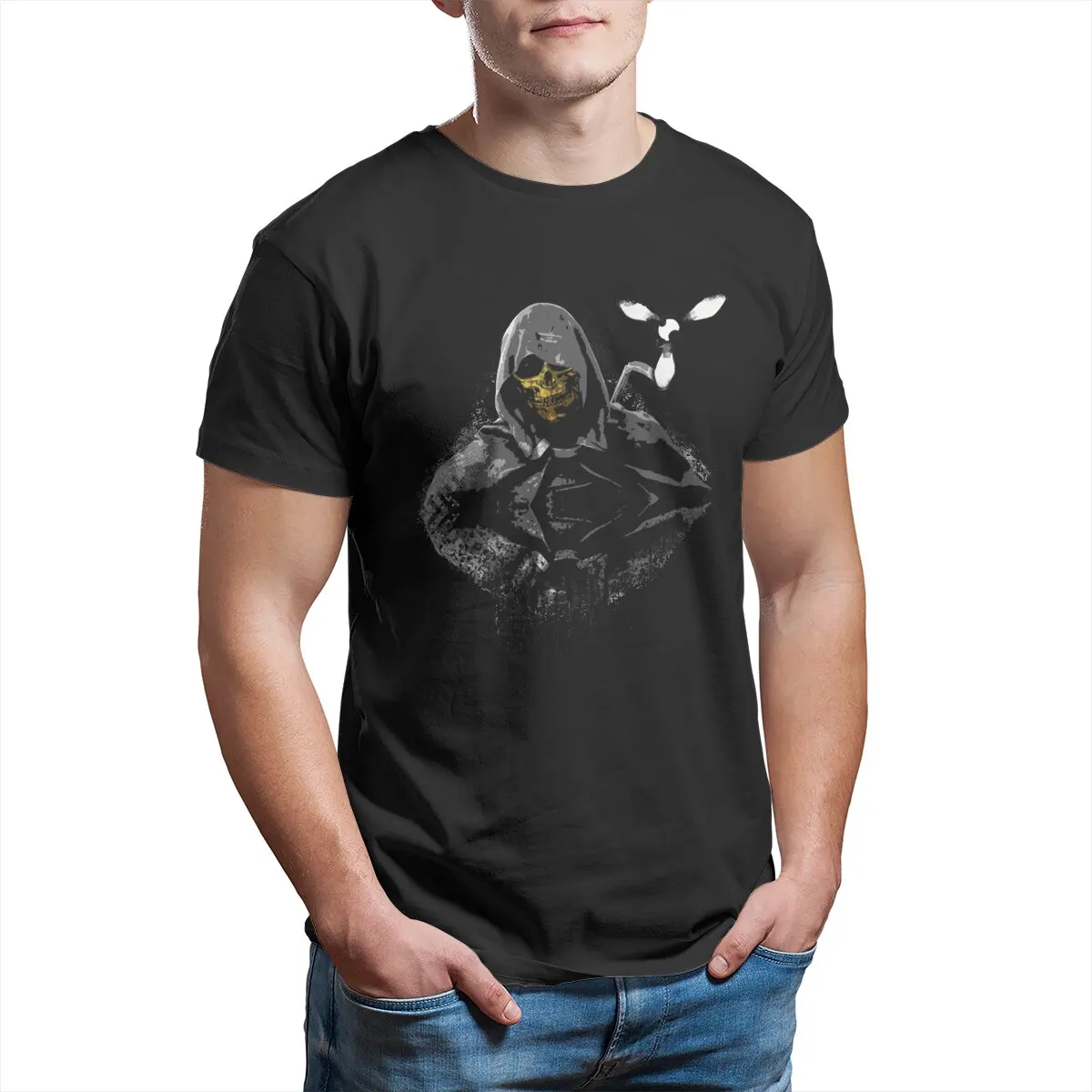 

Higgs Death Stranding Kojima Play Games With Science And Strategy Unisex T-Shirt for Men 100% Cotton printed plus size Clothing