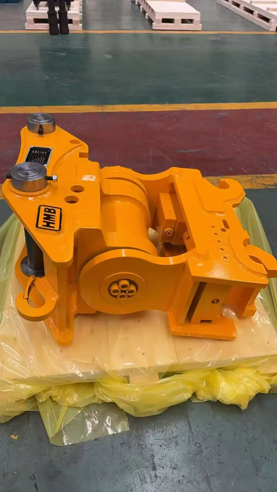 7-9Ton Excavator Hydraulic Quick Hitch, Oil Cylinder Equipped Fast Connection Construction Attachment
