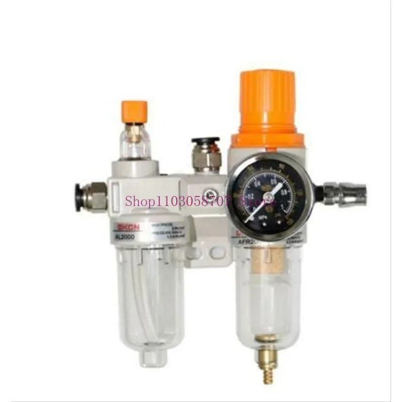 Air Compressor Air Filter Regulator Oil Water Separator Trap Filter Regulator Valve Automatic Drain Lubricator Pressure Gauge