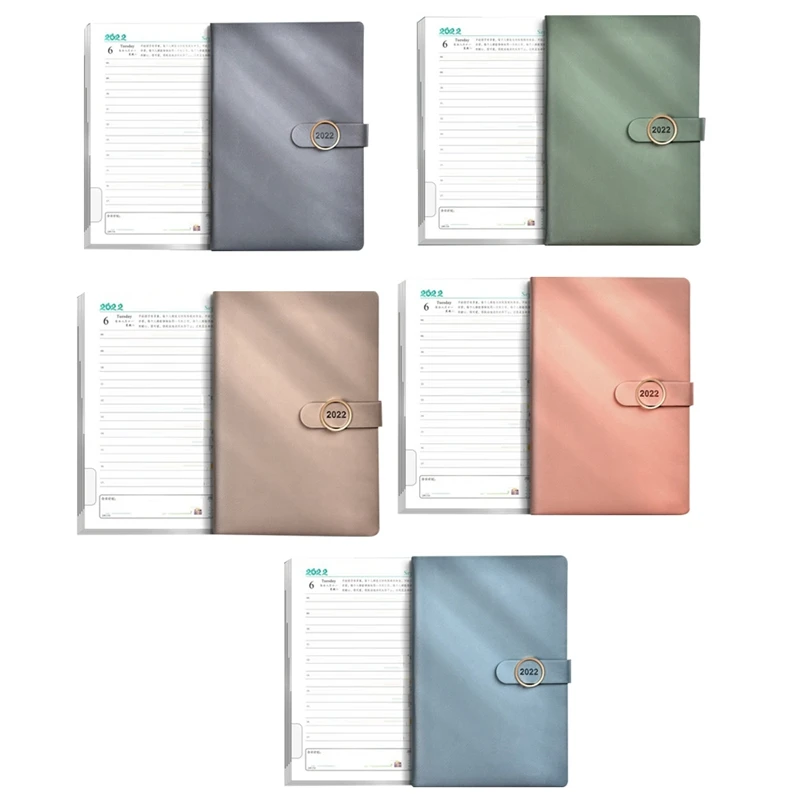 

2022 Planner Organizer A5 Notebook And Journal Buckle Notepad Office Sketchbook Stationery Notebook Student Diary
