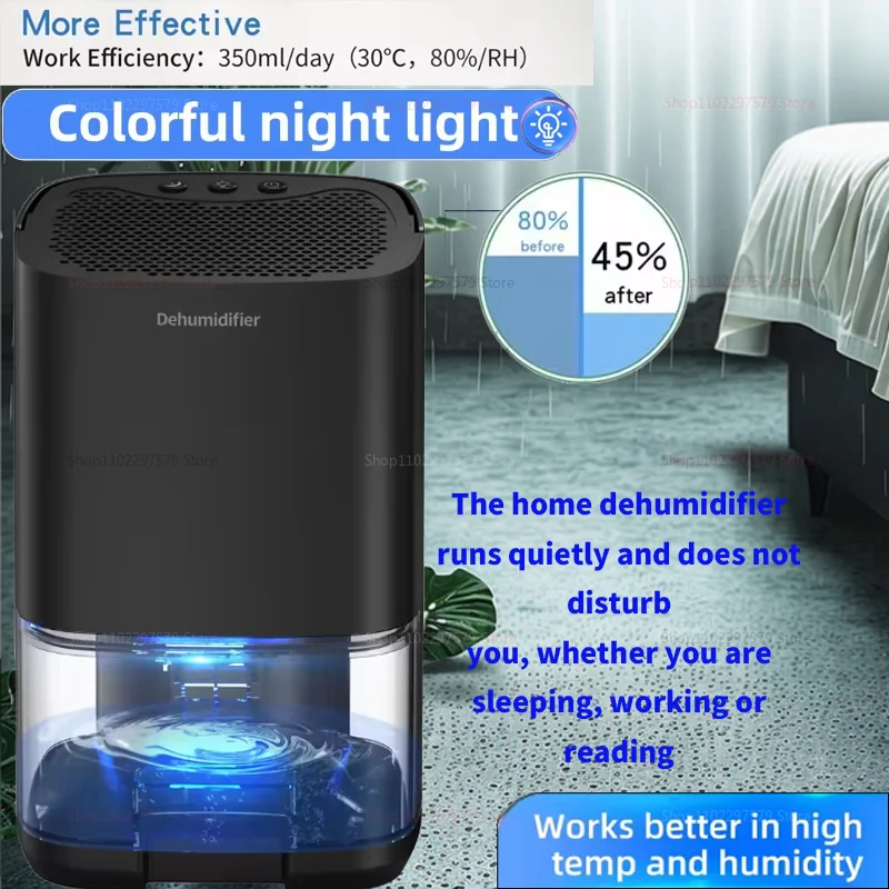 350 مللي مزيل الرطوبة الهواء كتم الرطوبة فلتر الهواء للمنزل غرفة مكتب المطبخ امتصاص الرطوبة آلة مكافحة الرطوبة مجفف الهواء