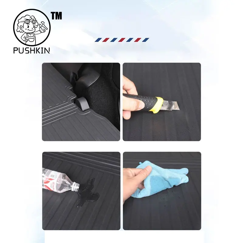 For Xpeng X9 2024 2025 TPE Trunk Mats All Weather Cargo Liner Mat seat Floor Mats Waterproof Anti-Slip Liner Pads Accessories