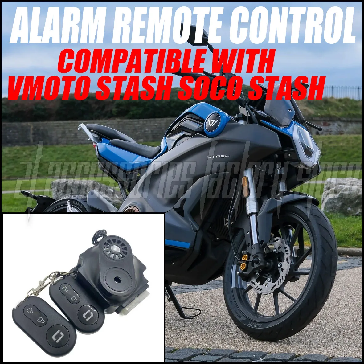 

Super Soco VMoto Stash SOCO STASH Remote Ignition Start Switch Dedicated Motorcycle Accessories