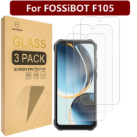 Mr.Shield Screen Protector compatible with FOSSiBOT F105 [Tempered Glass] [3-PACK] [Japan Glass with 9H Hardness]