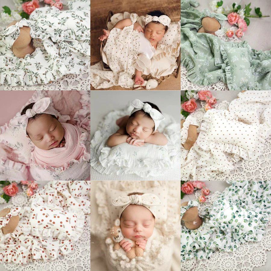 Baby Headband  Newborn Photography Props Wraps Pillow Photo Shooting Fotografia Acessorios