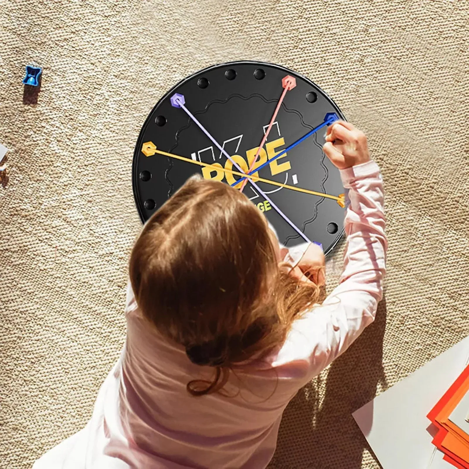 لعبة ألغاز بعقدة عيد الحب، طاولة Untangling، تحدي حبل Untying مع مستويات صعوبة مختلفة، الوالدين والطفل #5