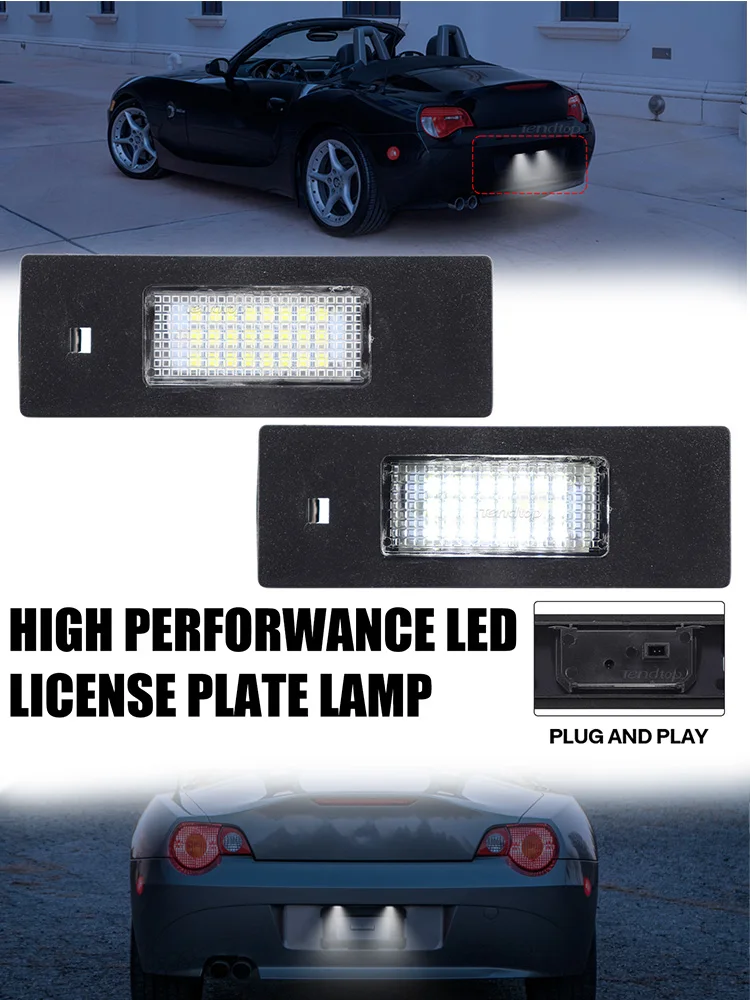 License LED Plate Number Bulb Car Lamp Light White Dedicated  For BMW 1 Series E81 E87 E63 E64 M6 E85 E86 Z4 F12 F13 F20 K48