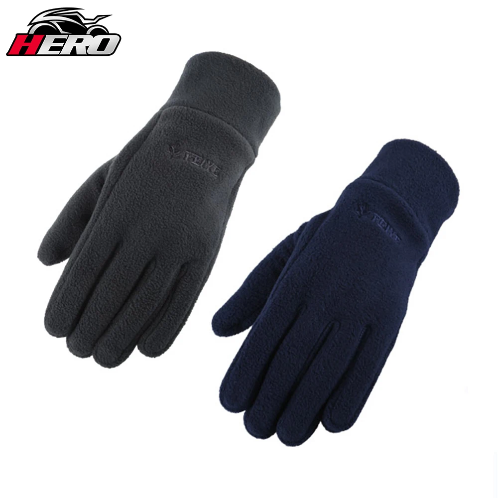 

New Motorcycle Gloves Men Women Outdoor Wool Warm Cold Gloves Driving Ski Gloves Locomotive Riding Gloves Winter