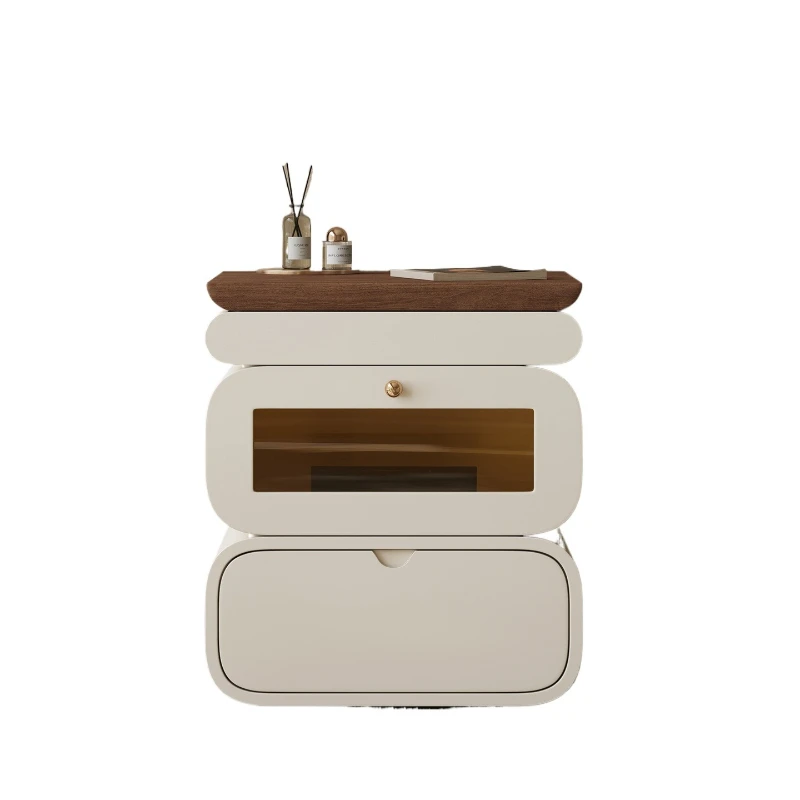 

Bedside table Household bedroom 2025 new multi-functional hidden high-end sense money locker