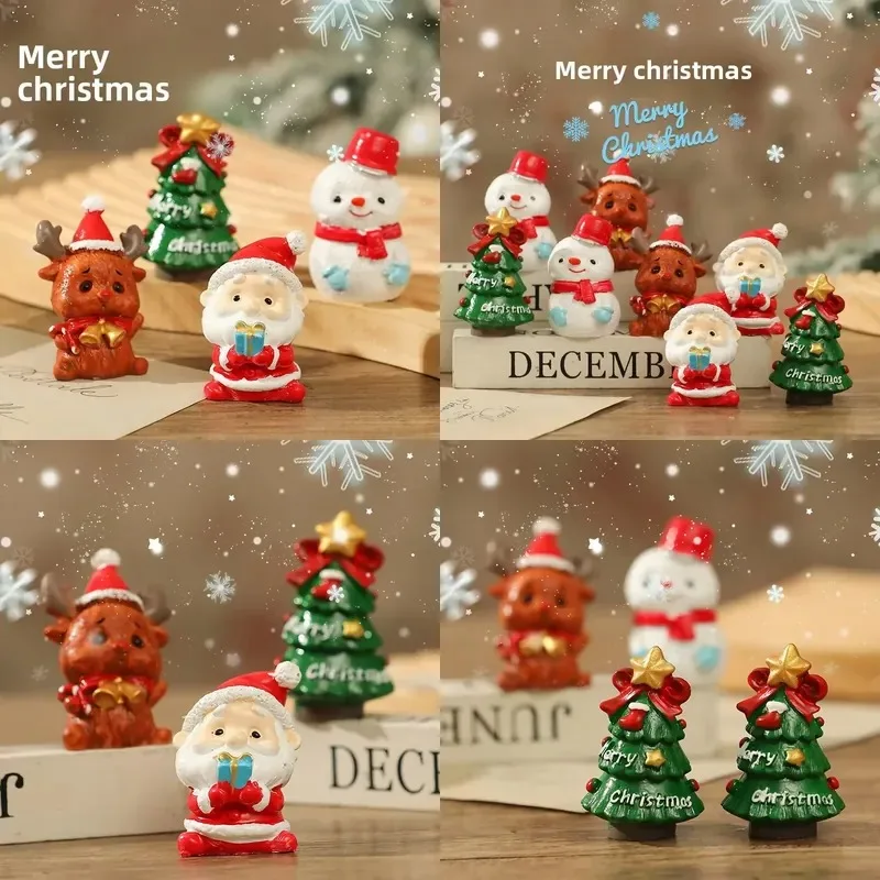 High-end Christmas ornaments resin statues, based on the image of Santa Claus, creative home gift decoration crafts