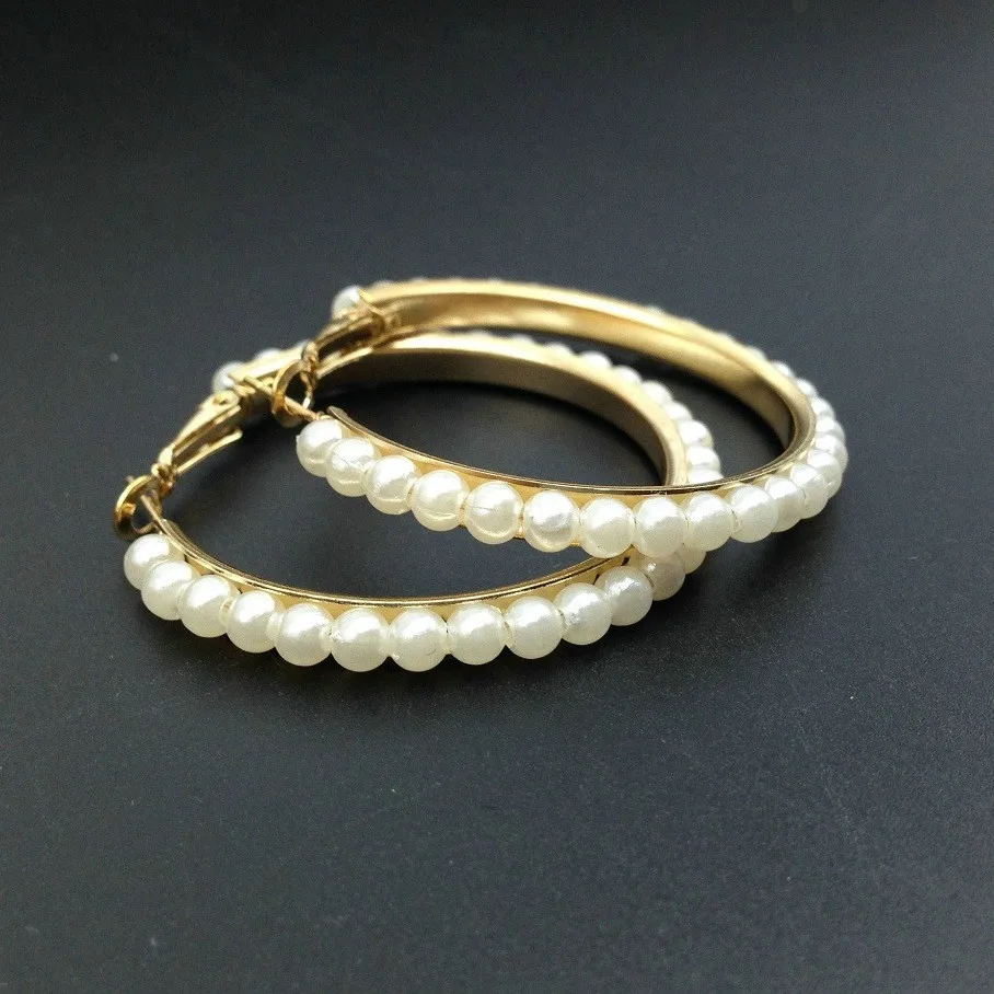 Pearl inlaid European and American star women's earrings earrings EBAY foreign trade supply wholesale earrings