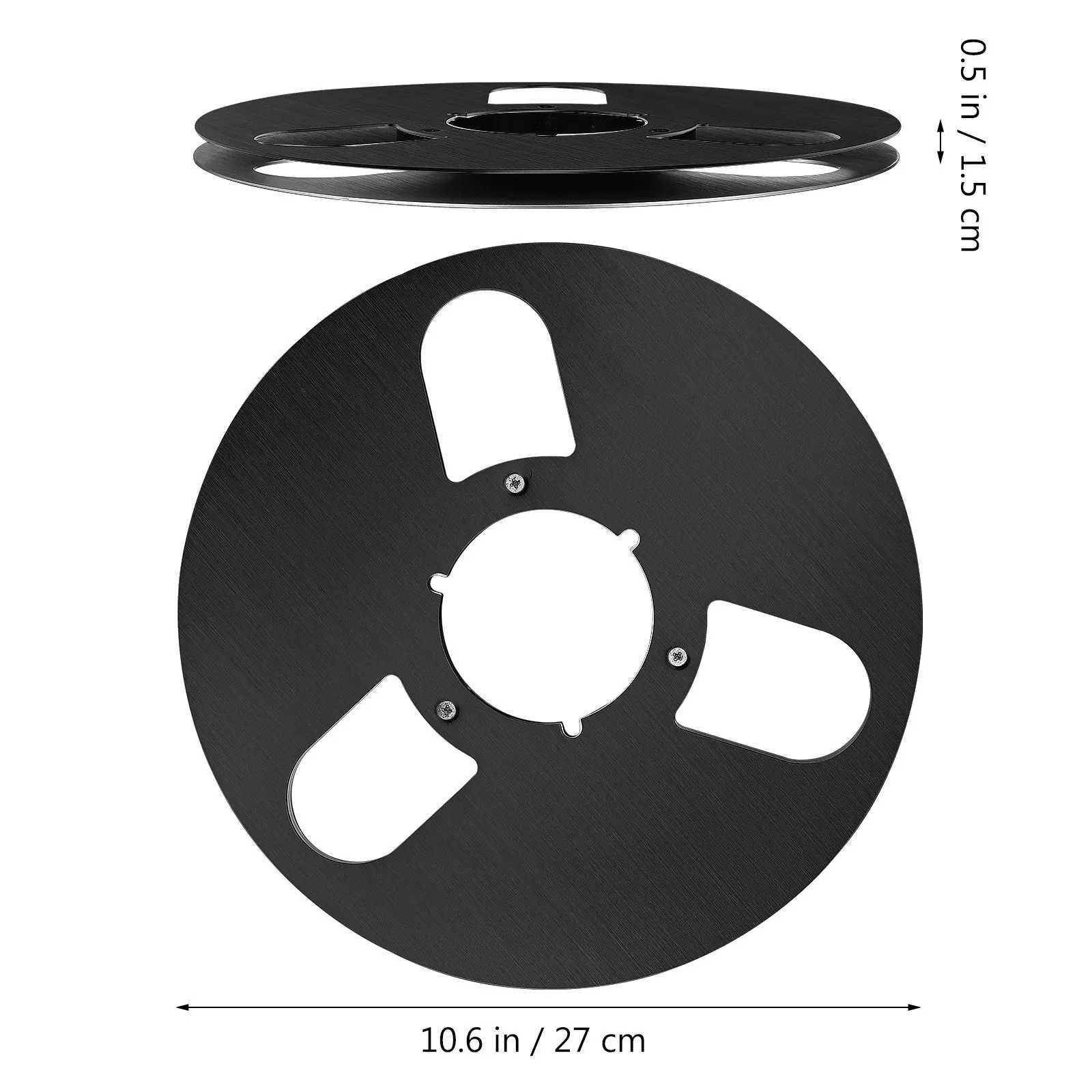 Aluminum Alloy Take Up Reel Universal Empty Tape Reel for Recording Erasing Rewinding Professional Audio Tape Player Recorder