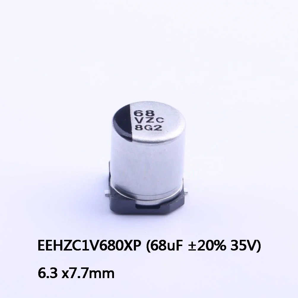 

10-1000Pcs 100% New Original EEHZC1V680XP 68uF ±20% 35V 6.3*7.7MM SMD Aluminum Electrolytic Capacitor In Stock Wholesale