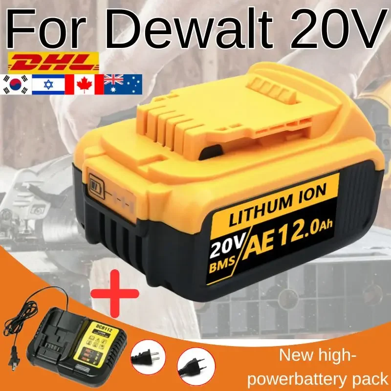 

DCB200 12.0Ah Lithium Replacement Battery For Dewalt 18V Battery DCB184 DCB200 DCB182 DCB180 DCB181 DCB182 DCB201 DCB206