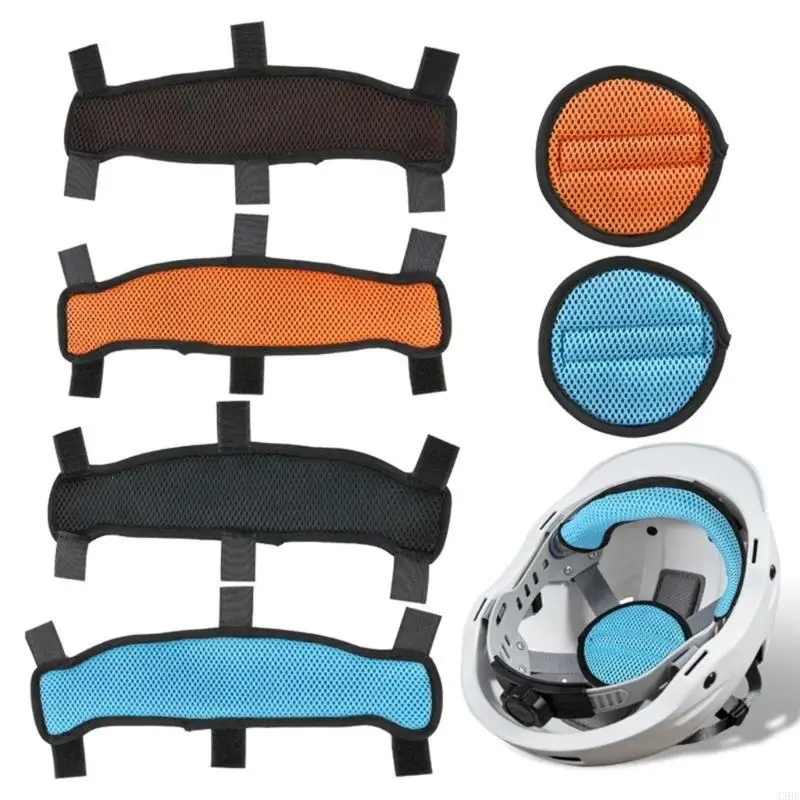 Breathable Helmet Comfort Insert Set for Long Wear and Work Use 4XBB