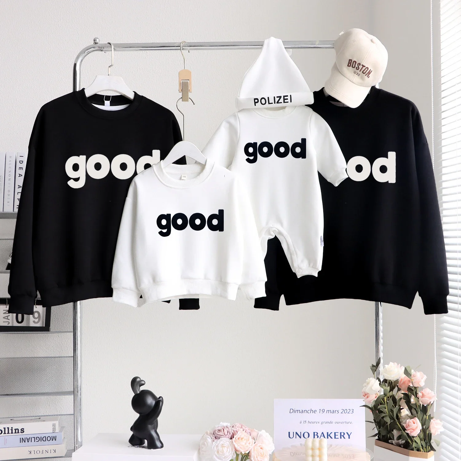 Fashion Family Funny Clothing Tops Parent-child Long Sleeve Sweatshirts Baby Toddler Romper Mother Father Daughter Son Clothes