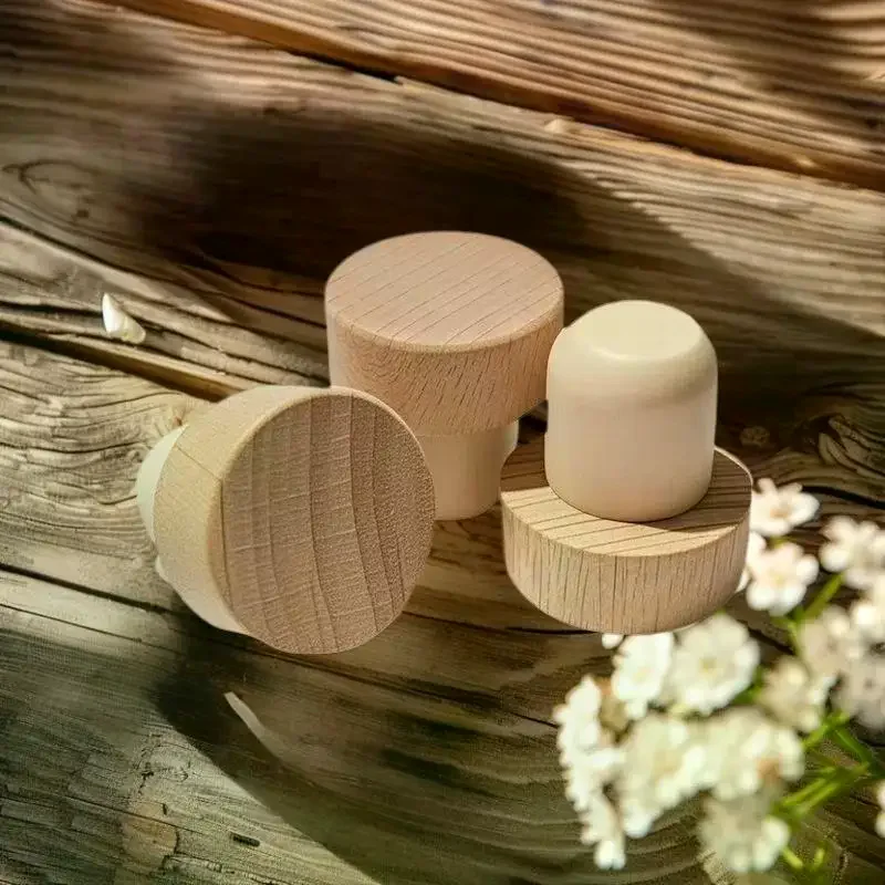 Seal Your Wine Perfectly! T-Shaped Wine Bottle Cork Plugs, Reusable Wooden & Rubber Stoppers & Bar Accessories