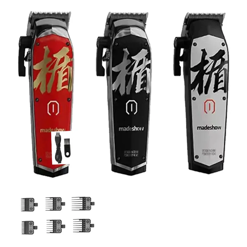 Salon Barber Cordless Hair Clipper Low Noise Long Life Steel Blade Rechargeable Professional Hair Cutting Trimmer Machine